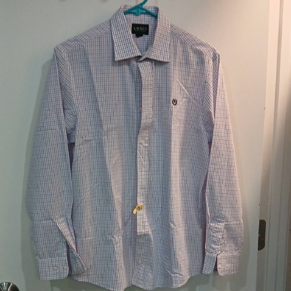 Polo Ralph Lauren Men's Blue and White Check Shirt